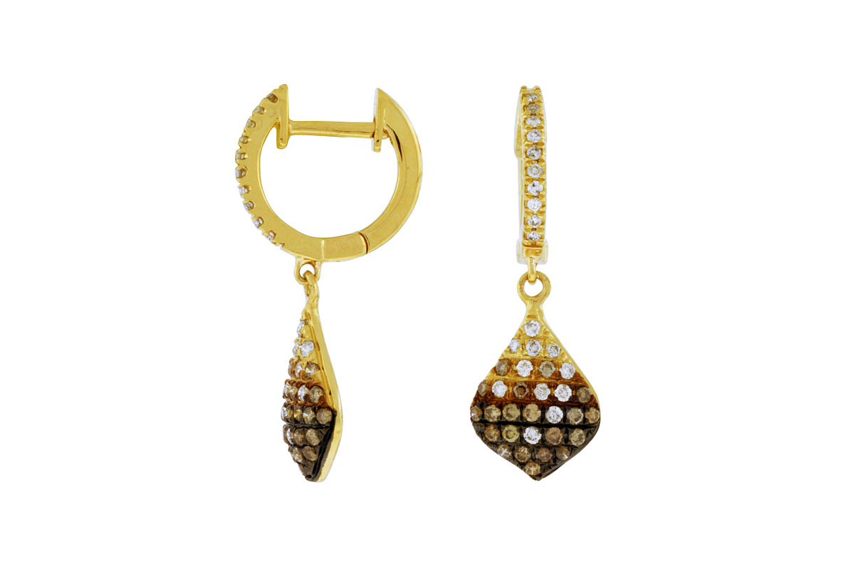 DIAMOND &MOCHA DIAMOND EARRING