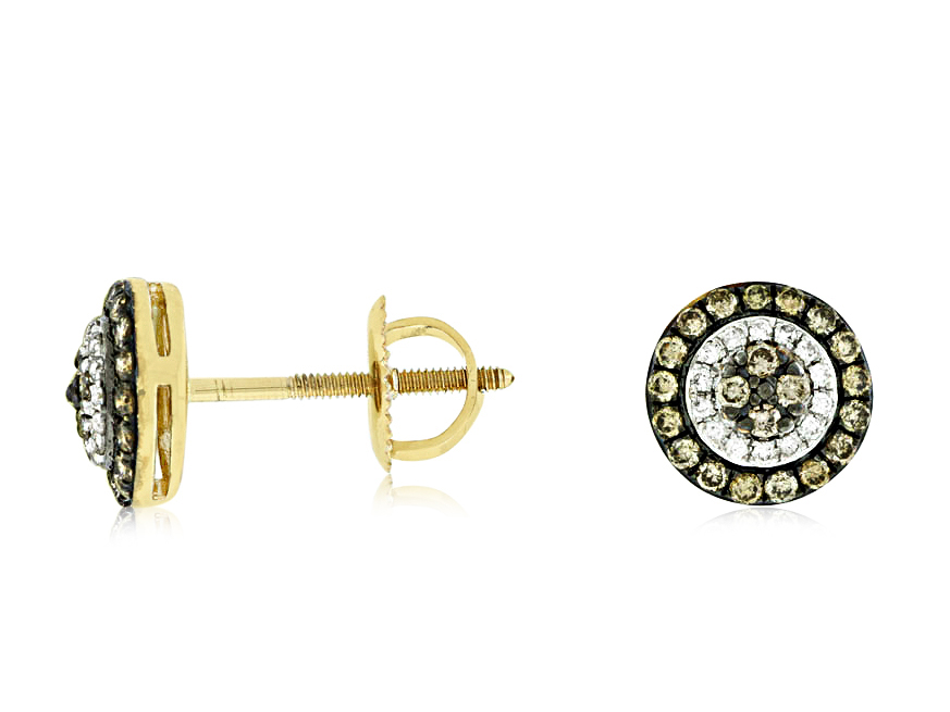DIAMOND &MOCHA DIAMOND EARRING