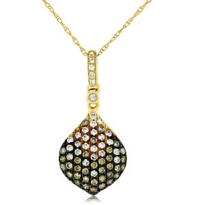 DIAMOND &MOCHA DIAMOND PENDANT