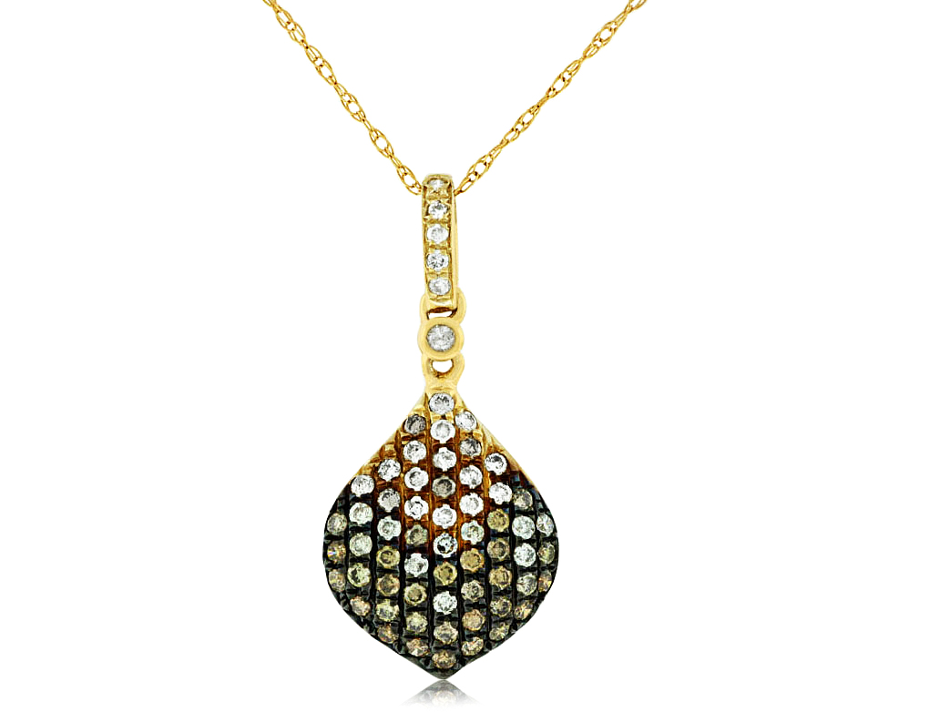 DIAMOND &MOCHA DIAMOND PENDANT