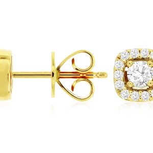 DIAMOND HALO STUDS