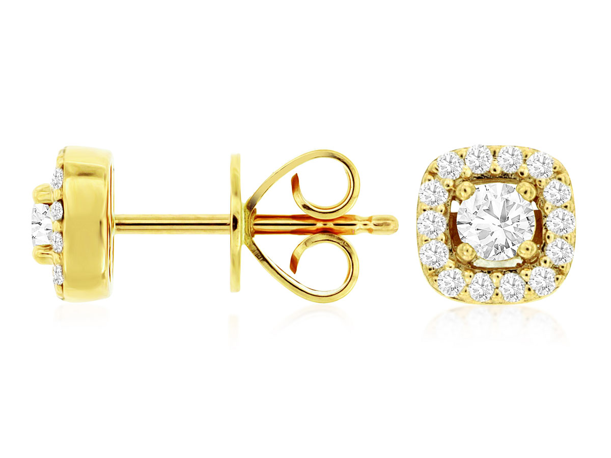 DIAMOND HALO STUDS