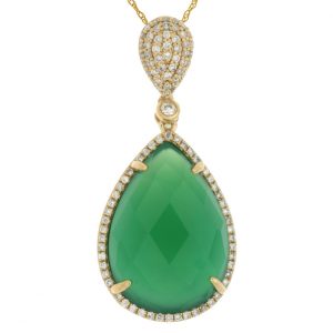 DIAMOND & AGATE PENDANT