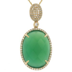 DIAMOND & AGATE PENDANT