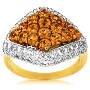 YELLOW DIAMOND & DIAMOND RING