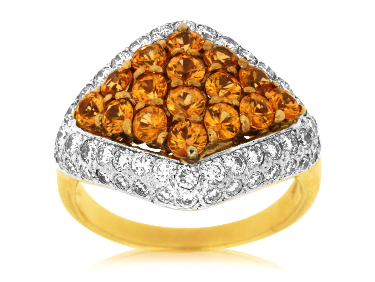 YELLOW DIAMOND & DIAMOND RING