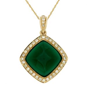 DIAMOND & AGATE PENDANT