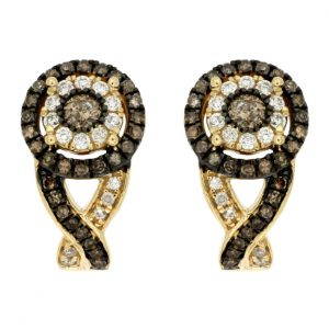 DIAMOND &MOCHA DIAMOND EARRING