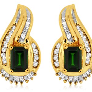 RUSSALITE & DIAMOND EARRING