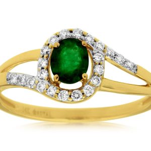 EMERALD & DIAMOND RING