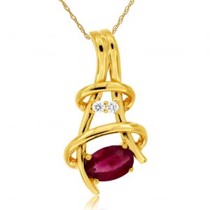 RUBY & DIAMOND PENDANT
