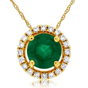 EMERALD & DIAMOND PENDANT