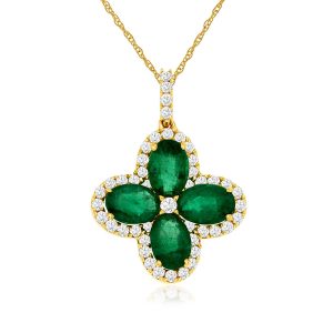 EMERALD & DIAMOND PENDANT