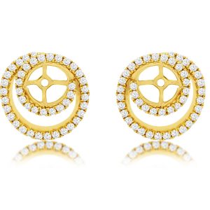 DIAMOND EARRING JACKETS 6MM