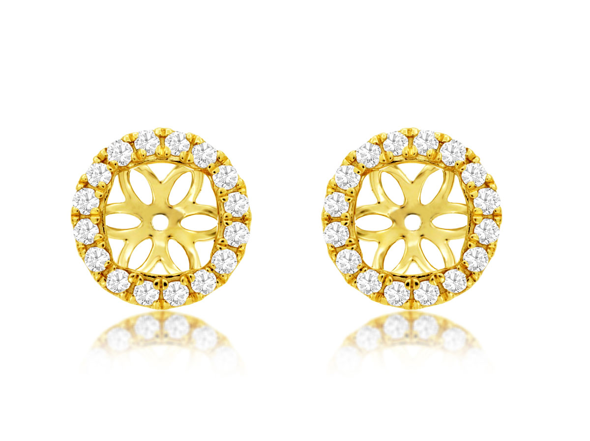 DIAMOND EARRING JACKETS 7MM