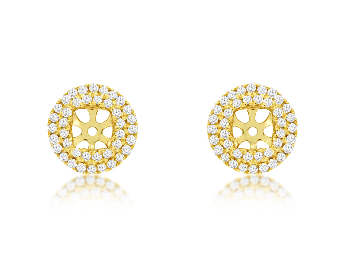 DIAMOND EARRING JACKETS 4MM