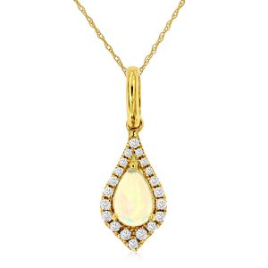 OPAL & DIAMOND PENDANT
