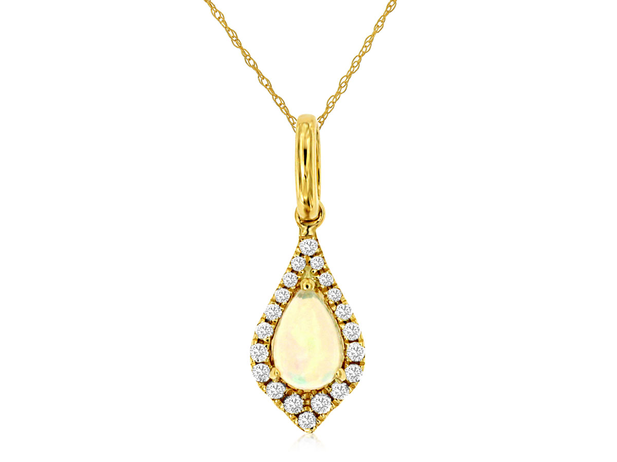 OPAL & DIAMOND PENDANT