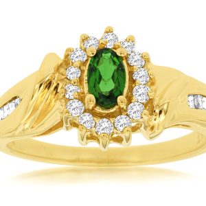 RUSSALITE & DIAMOND RING
