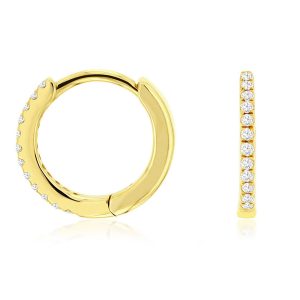DIAMOND HOOPS 10MM