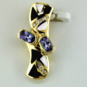 TANZANITE & DIAMOND PENDANT