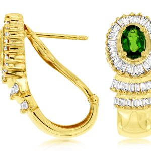 RUSSALITE & DIAMOND EARRING