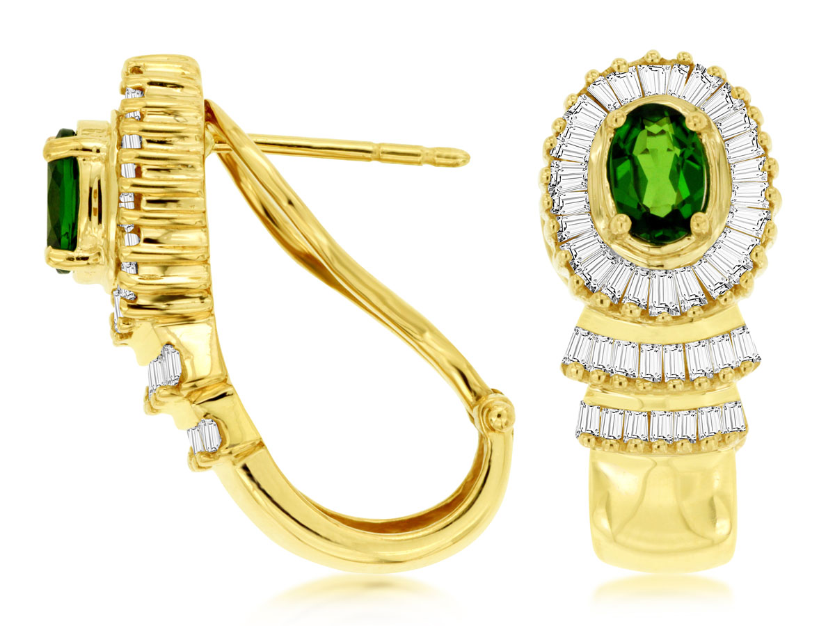 RUSSALITE & DIAMOND EARRING