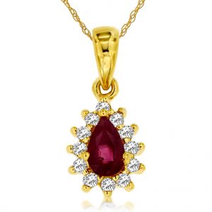 RUBY & DIAMOND PENDANT
