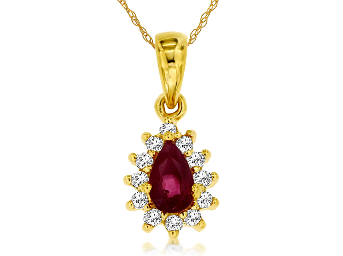 RUBY & DIAMOND PENDANT
