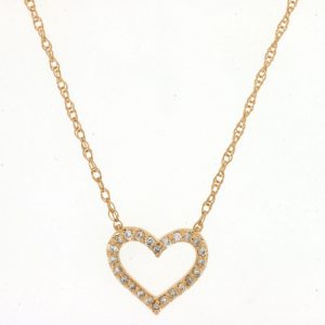 DIAMOND HEART NECKLACE