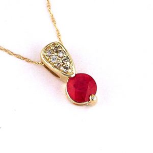 RUBY & DIAMOND PENDANT