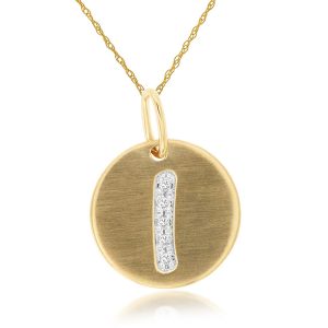 INITIAL DIAMOND PENDANT I