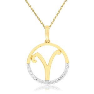INTIAL DIAMOND PENDANT Y