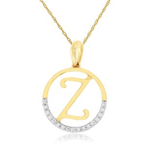 INTIAL DIAMOND PENDANT Z