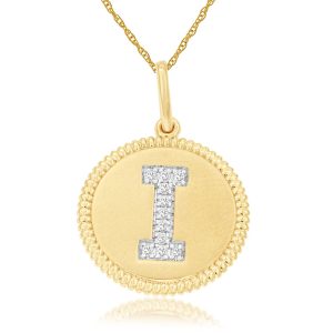 INTIAL DIAMOND PENDANT I