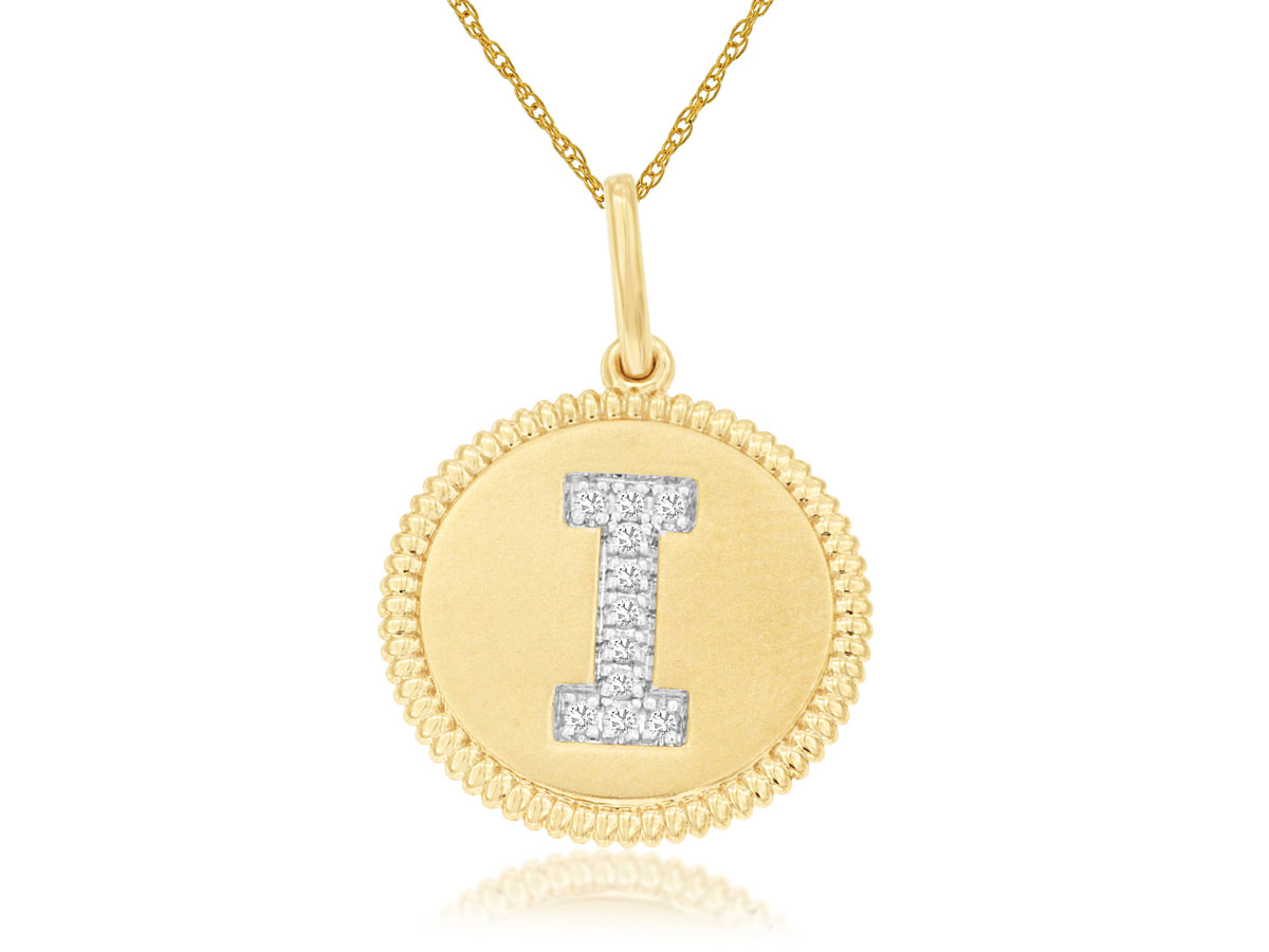 INTIAL DIAMOND PENDANT I