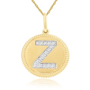 INTIAL DIAMOND PENDANT Z