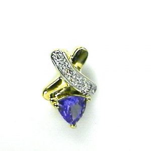 TANZANITE & DIAMOND PENDANT