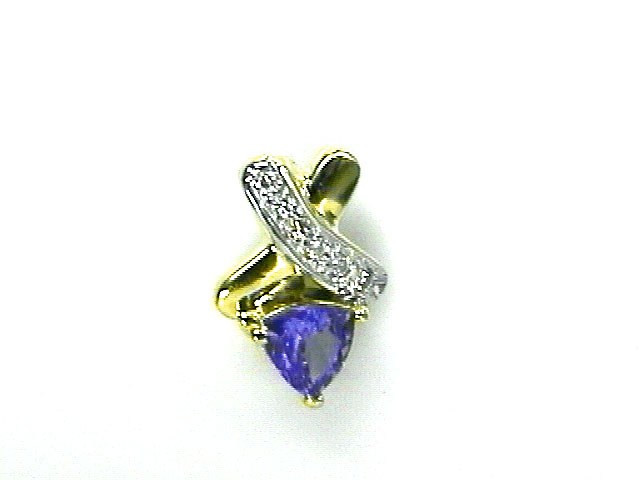 TANZANITE & DIAMOND PENDANT