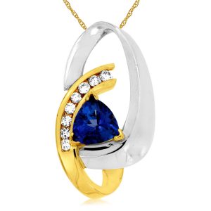 TANZANITE & DIAMOND PENDANT