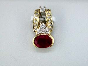 RUBY & DIAMOND PENDANT