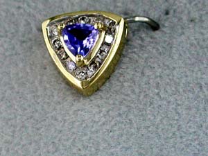 TANZANITE & DIAMOND PENDANT