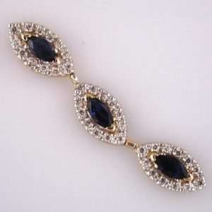 SAPPHIRE & DIAMOND PENDANT