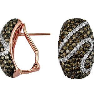DIAMOND & MOCHA ‘DIA’ EARRING