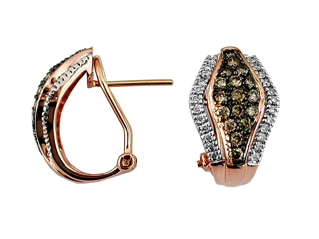 DIAMOND & MOCHA 'DIA' EARRING