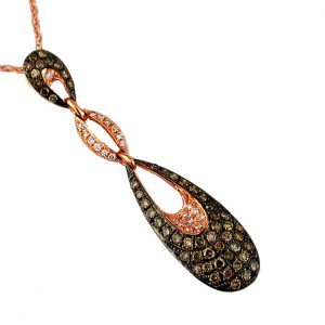 DIAMOND &MOCHA DIAMOND PENDANT
