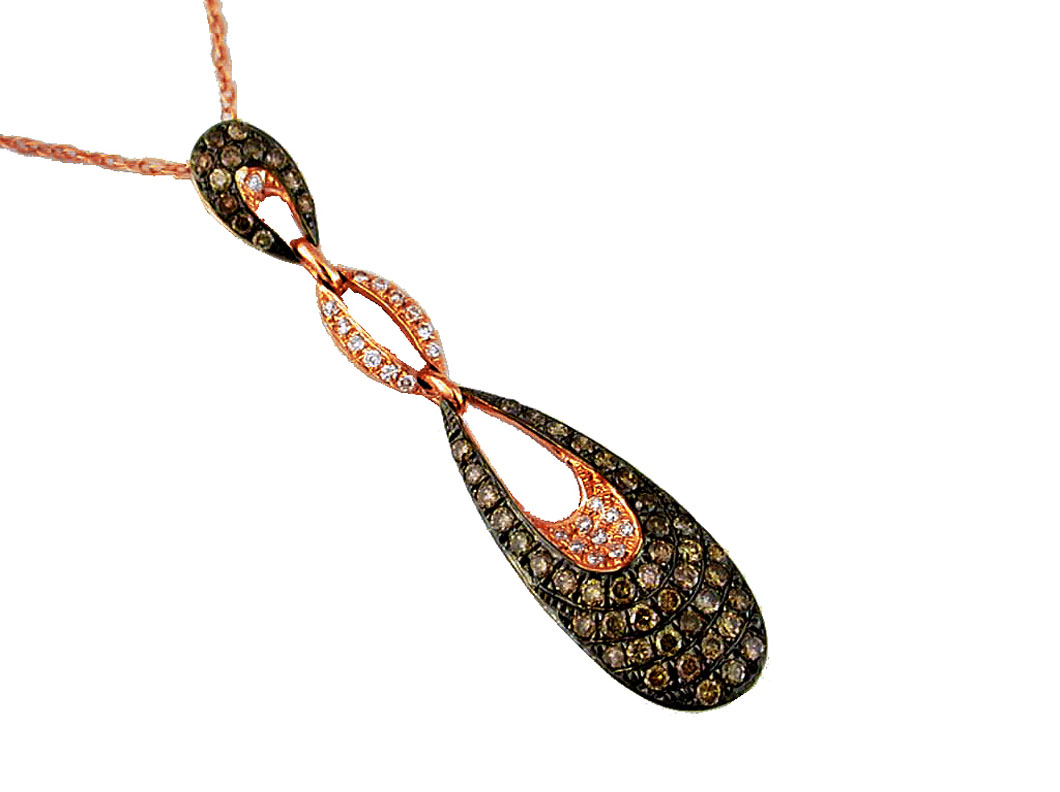 DIAMOND &MOCHA DIAMOND PENDANT
