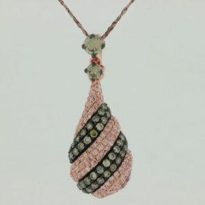 DIAMOND &MOCHA DIAMOND PENDANT