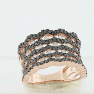BLACK DIAMOND & DIAMOND RING