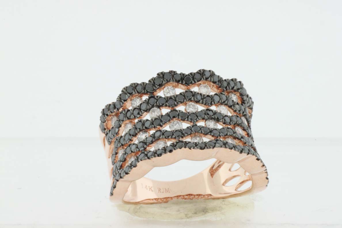 BLACK DIAMOND & DIAMOND RING